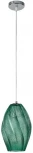 Подвесной светильник Lumion Tide 8290/1A хром/зеленый, металл/стекло E27 1*60W 220V (на проводе)