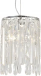 Подвесной светильник Escada Chamarel 2127/1S 1x60Вт E14, металл/хрусталь, хром (220V, на тросе, круглые)