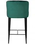 Стул барный DOBRIN CHRISTIAN'75 (черные ножки, зеленый велюр (V108-64))