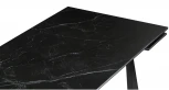Керамический стол Woodville Бэйнбрук 140х80х76 черный мрамор / черный 530827