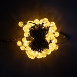 Гирлянда «Шарики» 10м Желтая 9В, Диаметр Шарика 23мм, 100 LED, Провод Черный ПВХ, IP54 Laitcom Нити (на ёлку) PCS-100B-Y