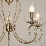 Подвесная люстра Reluce 04462-0.4-05 (220V, подвески, на цепи, подсвечник, свеча)