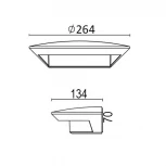 Настенный светильник уличный Oasis Light W1880S S