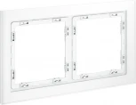 Рамка на 2 поста (белый, матовый, стекло) Voltum S70 VLS110202