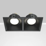 Встраиваемый светильник Dot GU10 2x50Вт Maytoni Technical DL029-2-02B (220V)