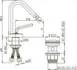 Смеситель Paini Pixel 81CR306NEWKM для биде
