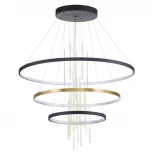 Подвесной светильник ярусный Odeon Light Monica 3901/99L (LED, 220V, подвески, на тросе, кольцо)