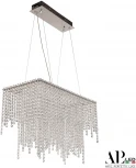 Подвесная люстра светодиодная APL LED Sicilia SH05.57.D.Ni.4000 (220V, хрусталь, на тросе)