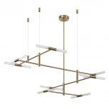 Потолочная люстра на штанге Odeon Light Defance 4306/16 бронзовый/акрилл/металл IP20 G9 40W *16 180° 220V