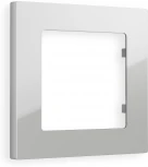 Рамка Ambrella Volt ALFA Techno (Серебро глянец) 1-ая AF220401