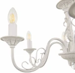 Подвесная люстра Arte Milano AM342620 342620/6 WT+SL (220V, на цепи, подсвечник, свеча)