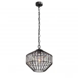 Подвесной светильник Vitaluce V4241-1/1S (220V, хрусталь, на цепи, круглые)