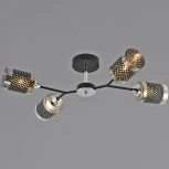 Потолочная люстра на штанге Reluce 01405-3.3-04B BK+CR (220V)