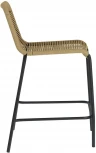 Барный стул La Forma (ex Julia Grup) Lambton (Черный,Бежевый,Коричневый/ Металл,Веревка,Сталь)