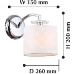 Бра F-Promo Modum 2199-1W (220V, узор в клетку)