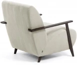 Кресло La Forma (ex Julia Grup) Meghan (Венге,Бежевый/ Ясень,ДСП,Дерево,Сосна,Пена,Пенополиуретан,Камень)