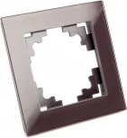 Рамка на 1 пост (коричневый) Stekker Катрин 39535