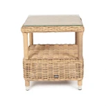 Столик кофейный из искусственного ротанга, цвет соломенный 4SIS Форио YH-S4676W-2