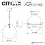 Подвесной светильник в форме шара Citilux Orton CL202042 (220V, на проводе, шар)