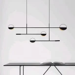 Подвесной светильник ярусный Lightera Urmia LE113L-130B Wi-Fi (LED, 220V, управление смартфоном, голосовое управление, умный дом - Алиса, Tuya Smart, Маруся, Smart Life, Экосистема Сбер, на тросе)