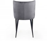 Стул JAZZ, бархат серый 27/черный конус Top Concept JAZZ 75890