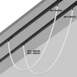 Трековый светильник с гибким неоном для низковольтного шинопровода FLUM Novotech Ramo 359333 KONST черный LED 14W 4000K 48V 1360Лм