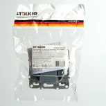 Выключатель одноклавишный (черный) Stekker Эрна 49148
