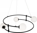 Подвесная люстра Maytoni Balance MOD317PL-04B (220V, на тросе, шарики, кольцо)