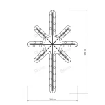 Световая фигура Ardecoled ARD-STAR 025313 (220V, снежинки, IP65)