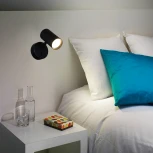 Спот с выключателем для чтения Reluce 86207-9.2-001MN GU10 BK (220V)