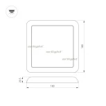 Встраиваемый точечный светильник Arlight 034470 (LED, 220V, IP44)