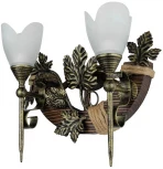 Бра Тарьсма Канада-2П трио KN2PBPTRHT (220V, подсвечник, свеча, листья)