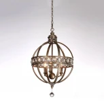 Подвесная люстра L'Arte Luce Fiumichino L51603.74 (220V, хрусталь, на цепи, свеча, шар)