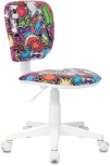Кресло детское Бюрократ CH-W204NX мультиколор маскарад крестовина пластик пластик белый