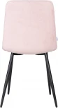 Стул обеденный DOBRIN CHILLY ROMBO (Розовый Simple 03, основание черное) 006 ROMBO, цвет сиденья розовый основания черный