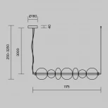 Подвесной светильник Maytoni Futuro MOD307PL-L40B3K