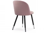 Стул Woodville на металлокаркасе Gabi light purple / black 15200