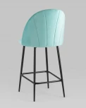 Стул полубарный велюр пыльно-голубой Stool Group Логан УТ000034610