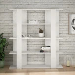 Стеллаж Прямые TITA BOOKCASE (ЛДСП/Белый) LEVE