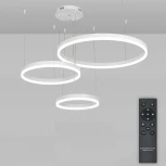 Подвесной светильник ярусный светодиодный Natali Kovaltseva Oreol LED LAMPS 81477 (регулировка яркости, 220V, пульт управления, на тросе, кольцо)