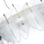 Подвесная люстра Arte Lamp Evie A4052SP-8SG (220V, на тросе, листья)