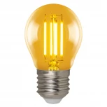 Лампа светодиодная, форма «шар», золотистая колба Uniel Vintage LED-G45-5W/GOLDEN/E27 GLV21GO