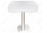 Стол на тумбе Woodville Оливер лиственница горная / белый 462107