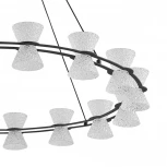 Люстра подвесная Lumion Vinora 8341/54L LEDIO LN черный/прозрачный металл/акрил LED 54W 3000K 220V