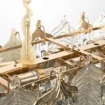 Подвесная люстра Citilux Darby CL309272 (220V, подвески, на цепи, листья)