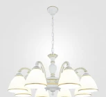 Подвесная люстра Arte Milano AM340837 340837/8 WT+G (220V, на цепи)