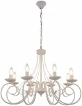 Подвесная люстра Arte Milano AM349159 349159/8 WT (220V, на цепи, подсвечник, свеча)
