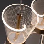 Подвесной светильник каскадный Freya Dress FR5438PL-L37G (LED, 220V, на проводе)