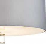 Потолочная люстра на штанге Lumion Damona 8108/7C латунь титаниум/серый, металл/текстиль/стекло E14 7*40W 220V (круглые)