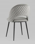 Стул велюр с ромбами серый Stool Group УТ000025809